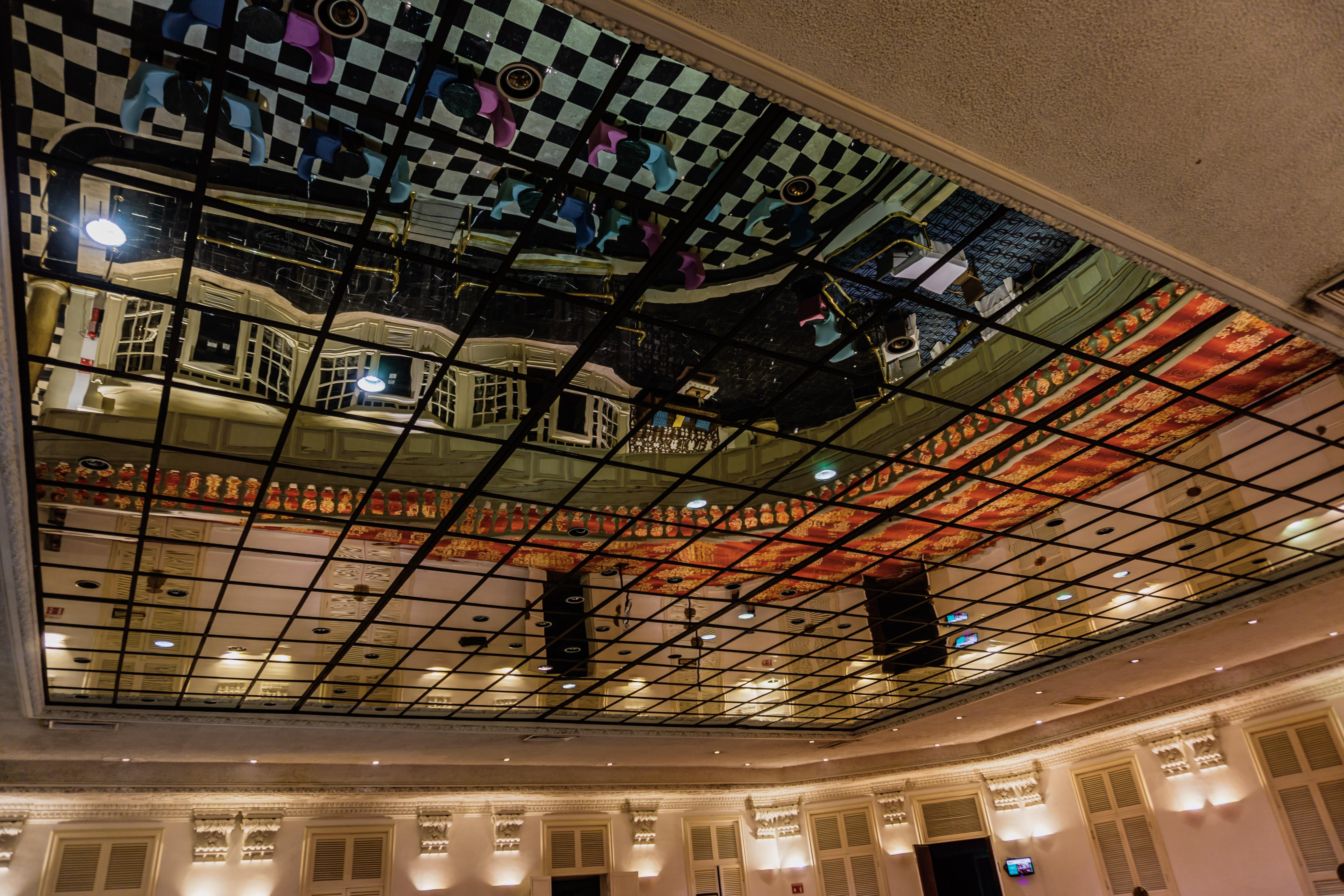 Gamma Monterrey Gran Hotel Ancira Ngoại thất bức ảnh The ceiling of the main hall